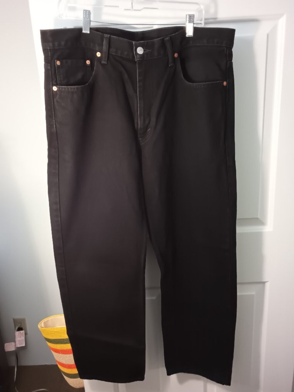 Mens Levi's Black Relaxed Jeans